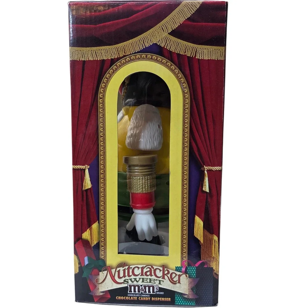 M&M's Nutcracker Sweet Candy Dispenser Limited Edition Holiday Yellow Character